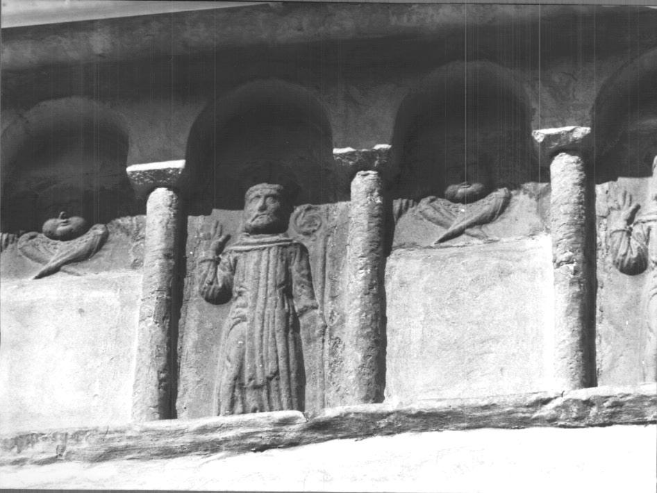 motivo decorativo con cherubino (formella) - ambito veneto (sec. XV)