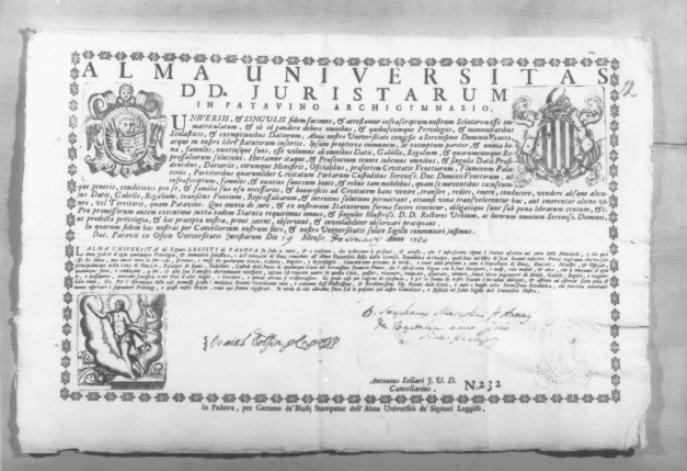documento, serie - ambito veneto (sec. XVIII)