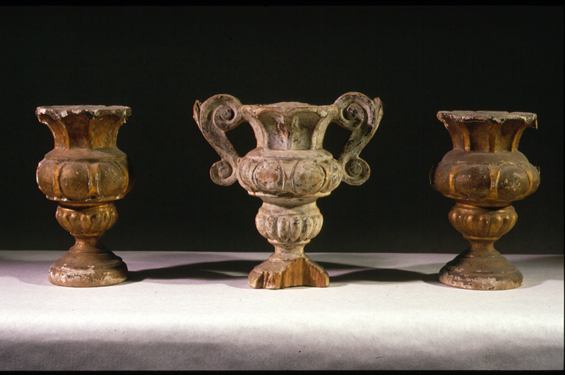 vaso d'altare con composizione floreale, serie - bottega veneta (sec. XIX)