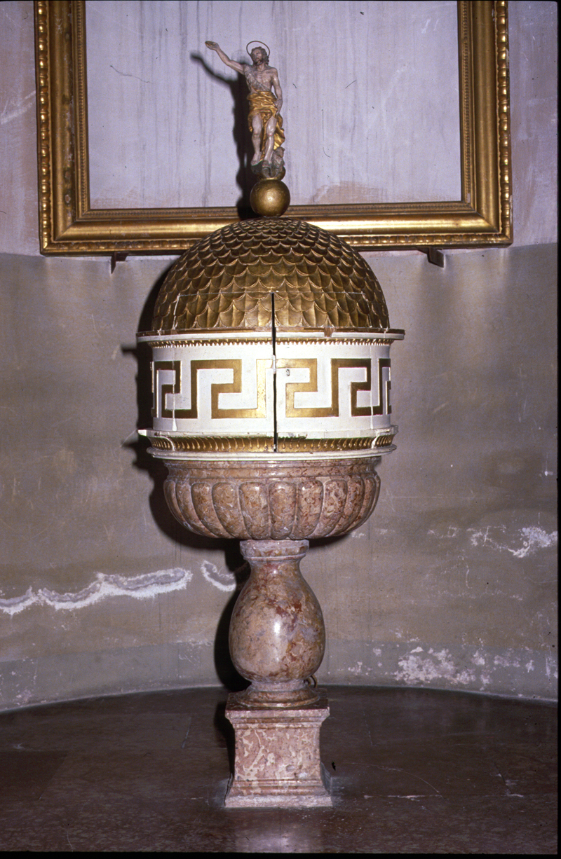 fonte battesimale - bottega veneta (sec. XVII)