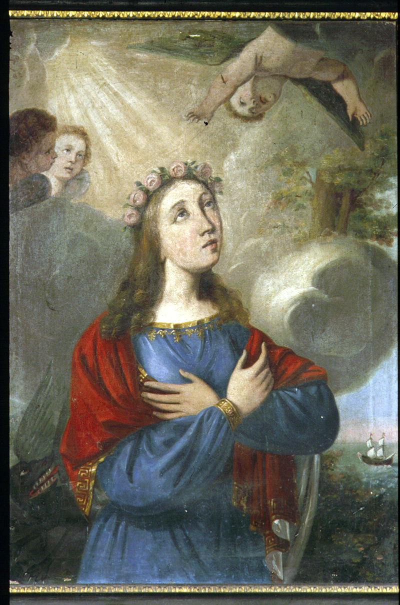 santa (dipinto) - bottega veneta (sec. XIX)