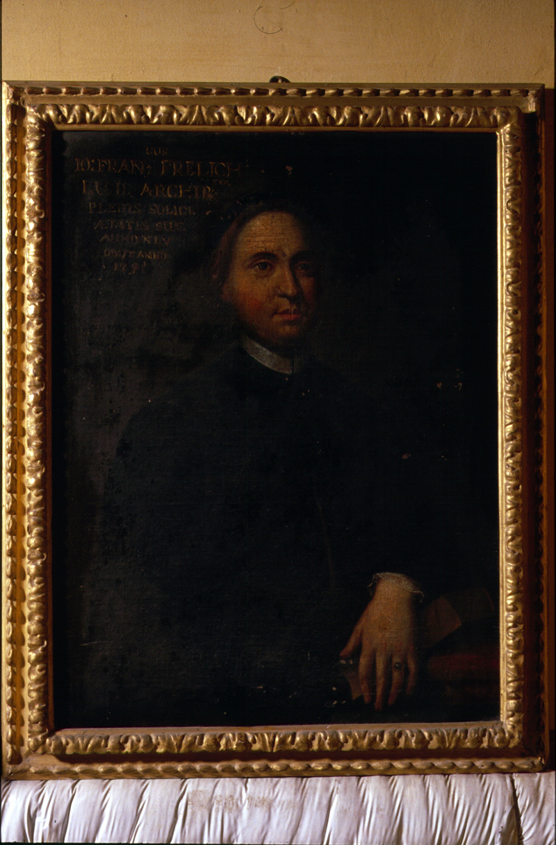 ritratto di ecclesiastico (dipinto) - bottega veneta (sec. XVIII)