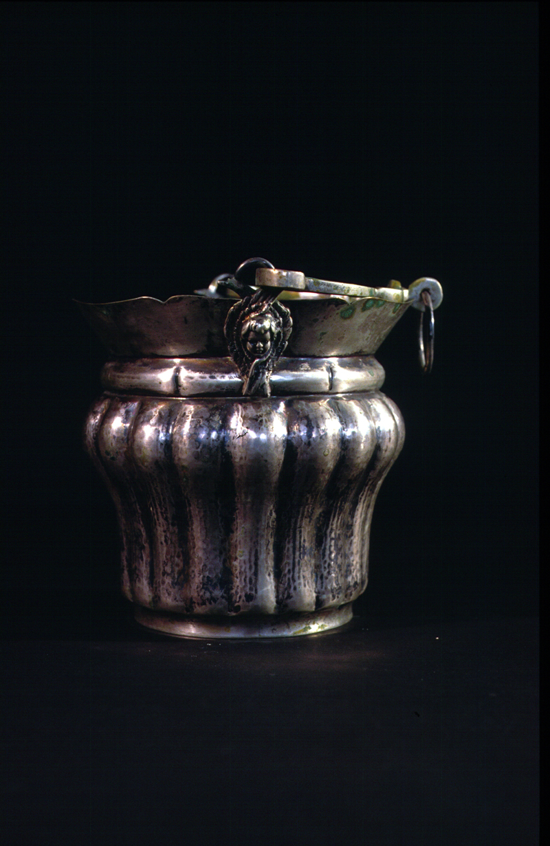 secchiello per l'acqua benedetta - bottega veneta (sec. XIX)