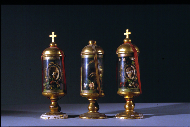 fiala di pellegrinaggio, serie - bottega veneta (sec. XIX)