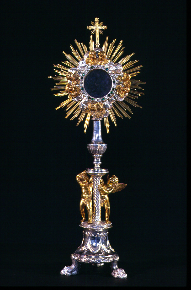 ostensorio - a raggiera - bottega veneta (seconda metà sec. XIX)