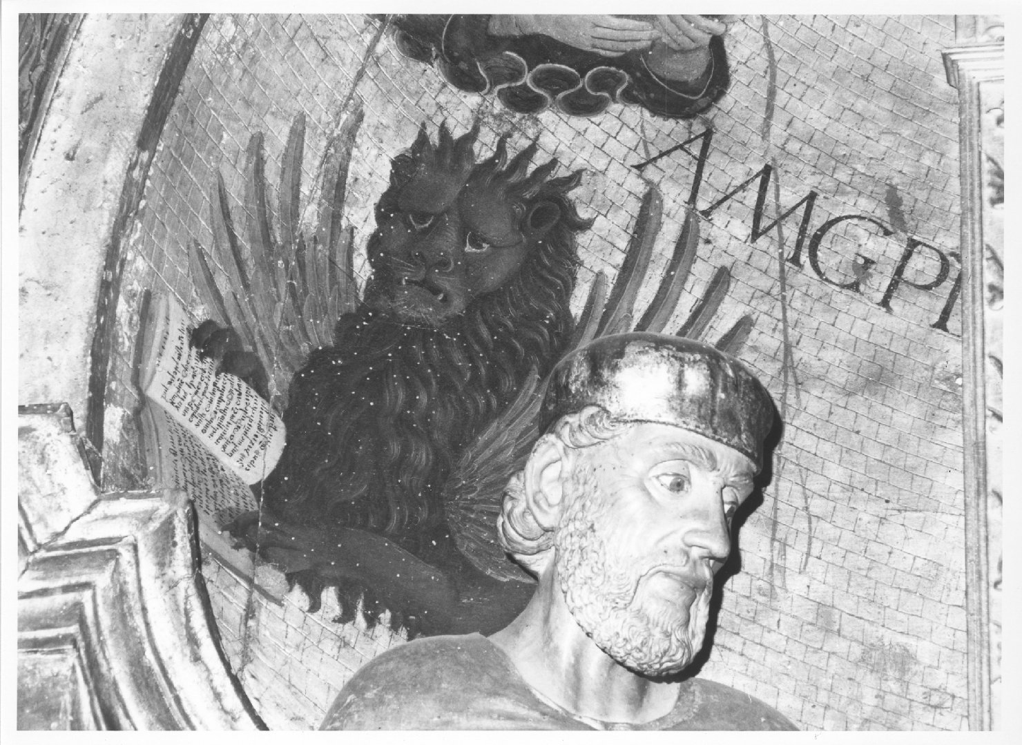 simbolo di San Marco: leone alato (dipinto) - ambito veneto (sec. XV)