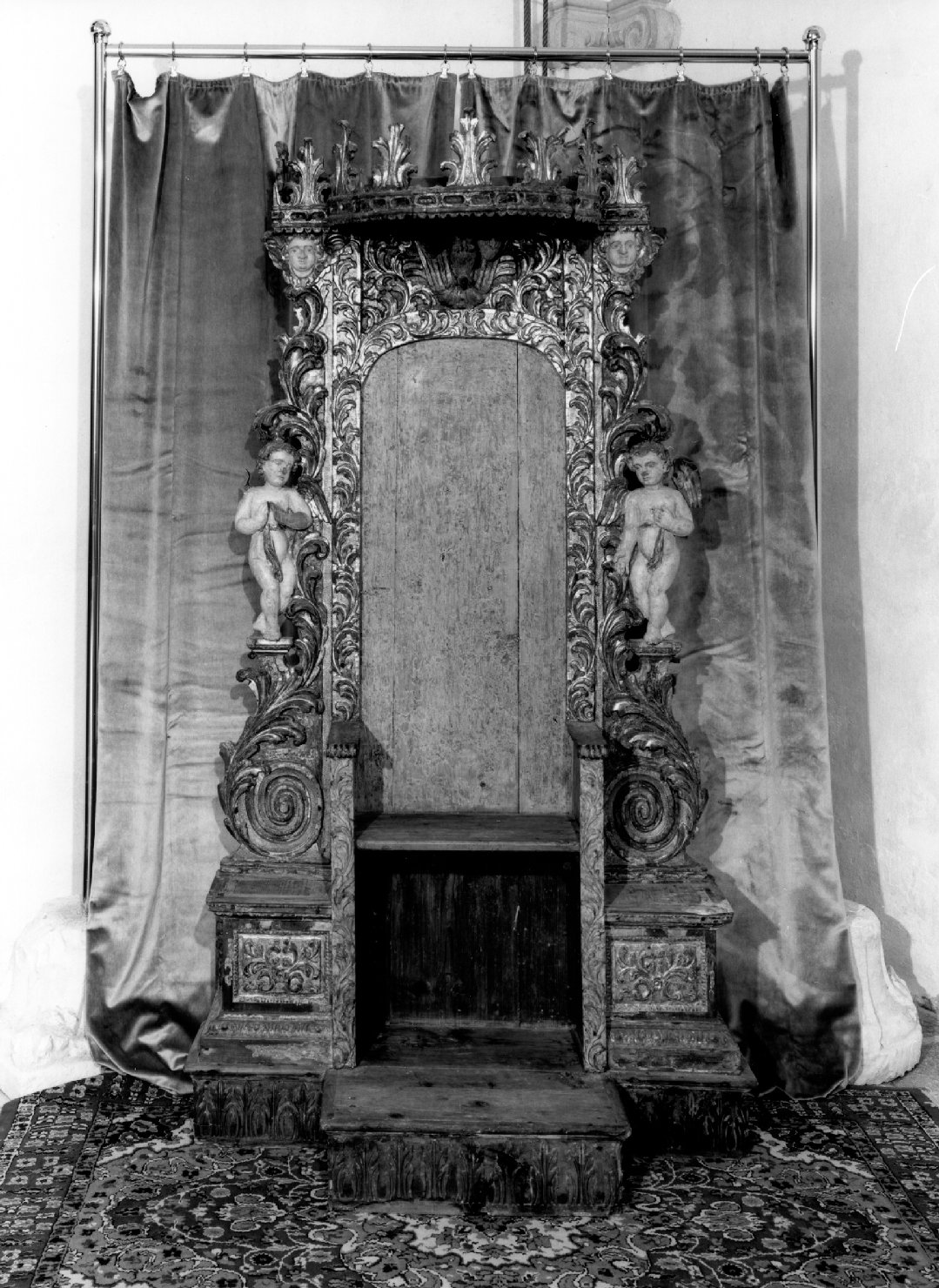 cattedra della Badessa (trono) - ambito veneto (sec. XVII)